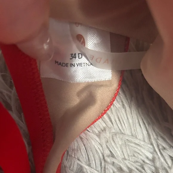 H&M Red Ribbed High-Waist Bikini Set - Picture 4 of 5